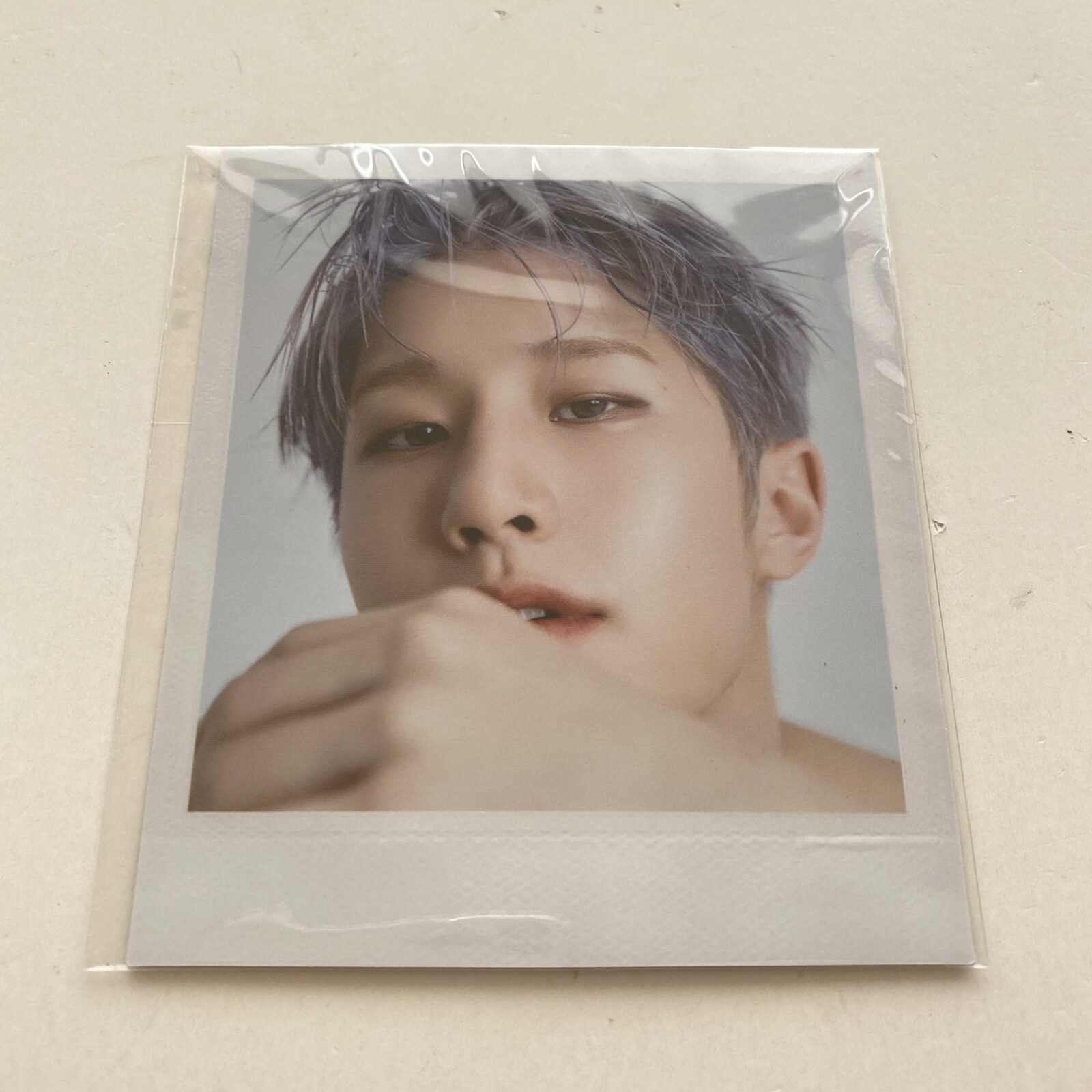 Astro JinJin Switch On Album Polaroid Photo All Light All Yours Blue Flame Kpop