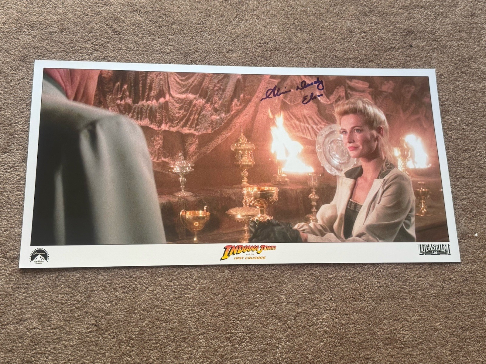 ALISON DOODY “Elsa” Signed Auto INDIANA JONES Last Crusade 11×14 Photo PSA/DNA