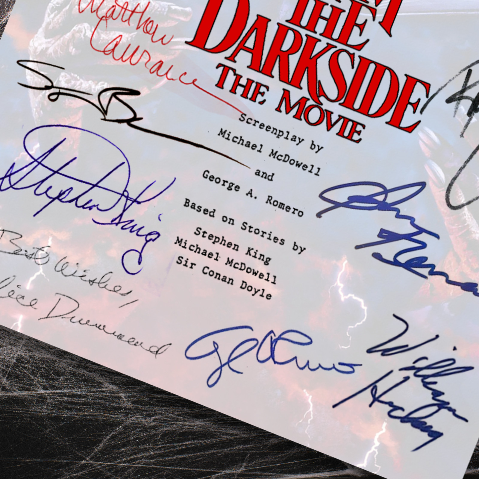Tales From the Darkside the Movie Script Signed Autograph Reprints 123 Pages
