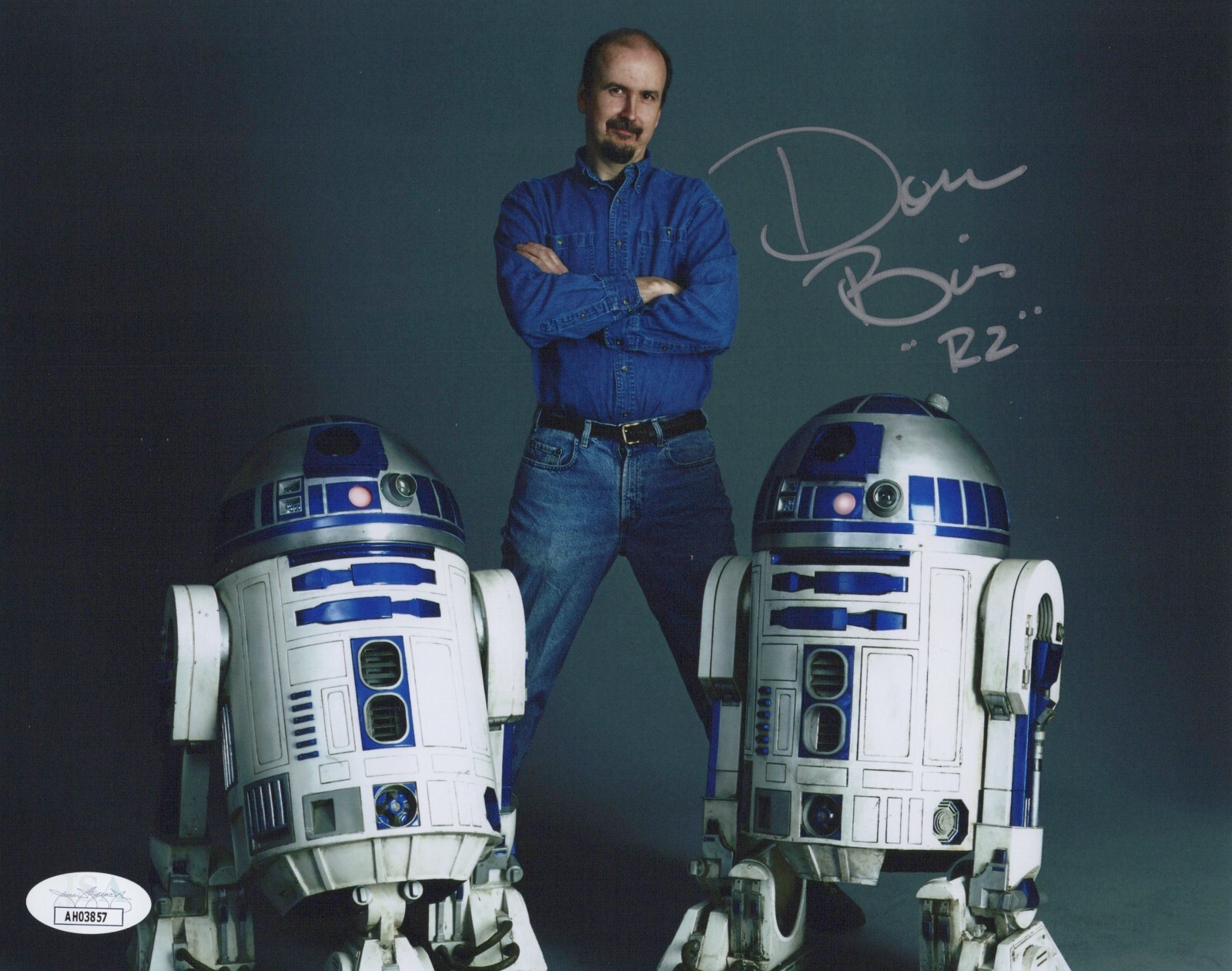 DON BIES Signed STAR WARS 8×10 R2 MODEL MAKER Authentic Autograph Photo JSA COA