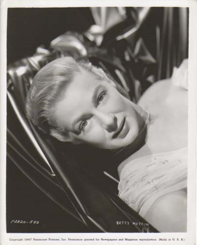 BETTY HUTTON, Original 1940s Studio Close-Up Portrait, Movie Photo