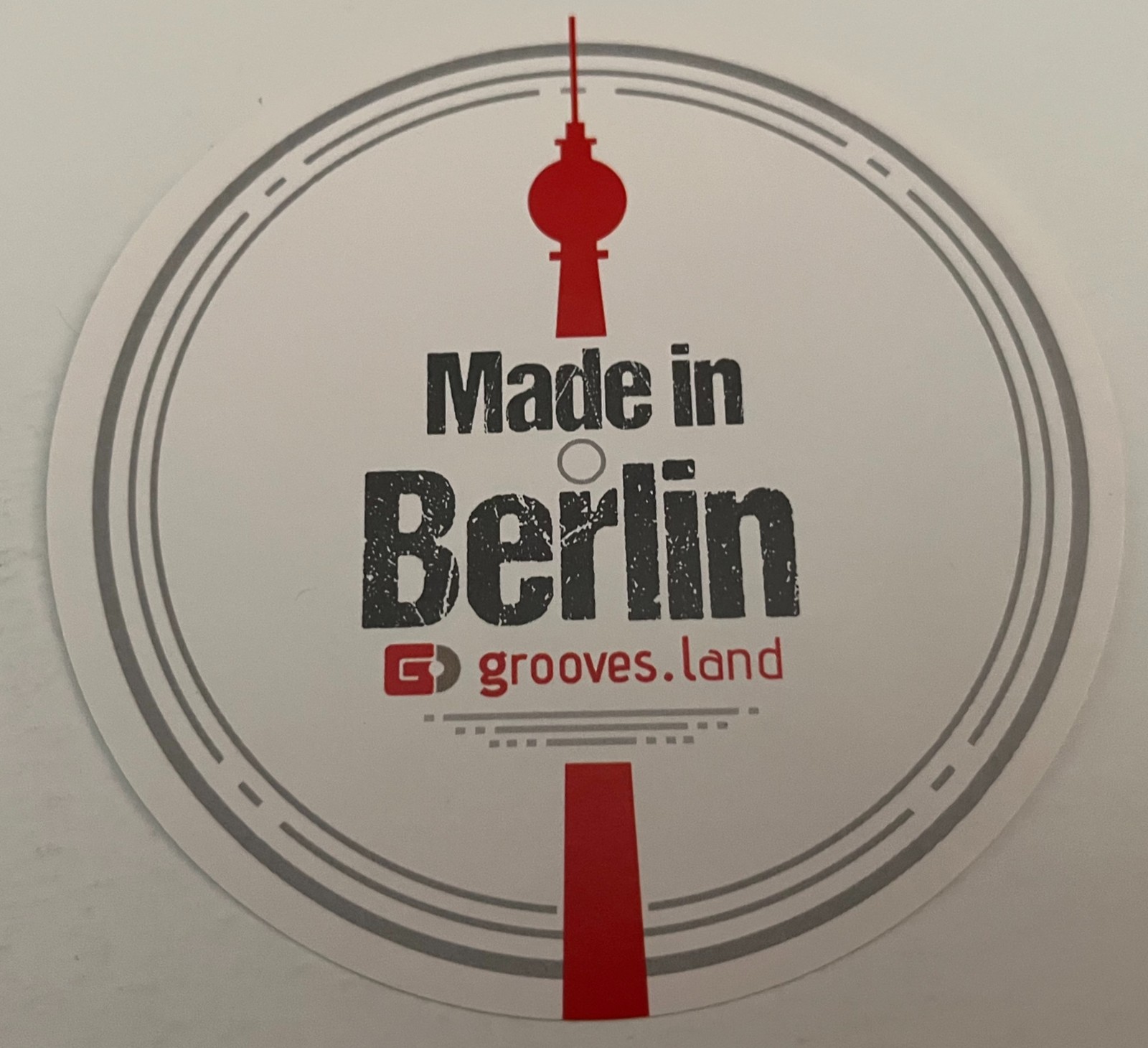 grooves.land Made in Berlin 3.75″ Promo Sticker