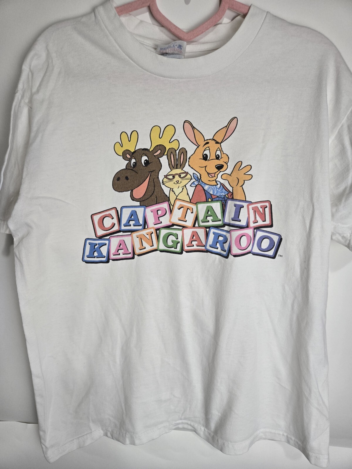 Vtg Y2k Captain Kangaroo Fox Family Channel Youth Xl T-Shirt Hanes Beefy Promo
