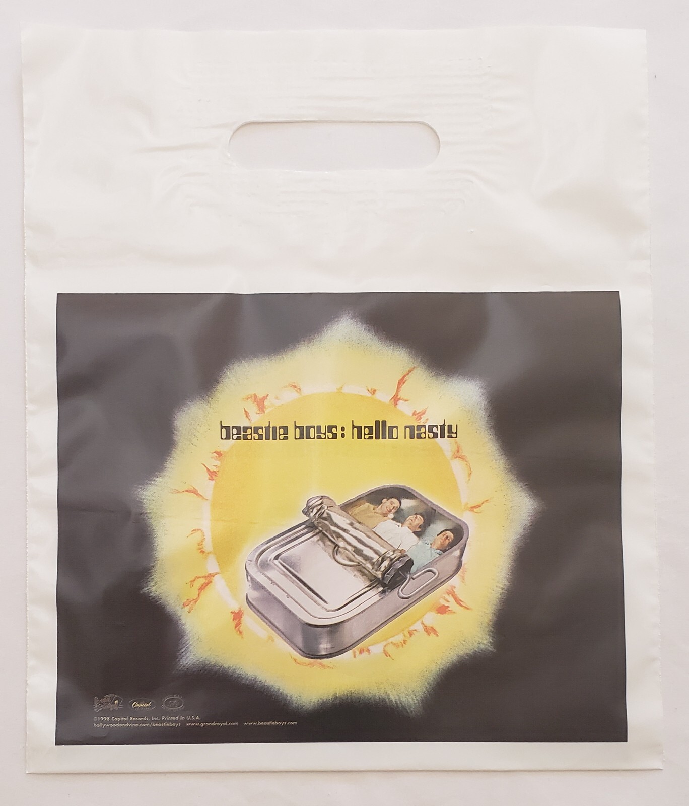 Beastie Boys RARE Hello Nasty ’98 Promo Retail Plastic Bag 2 Sided Collectible