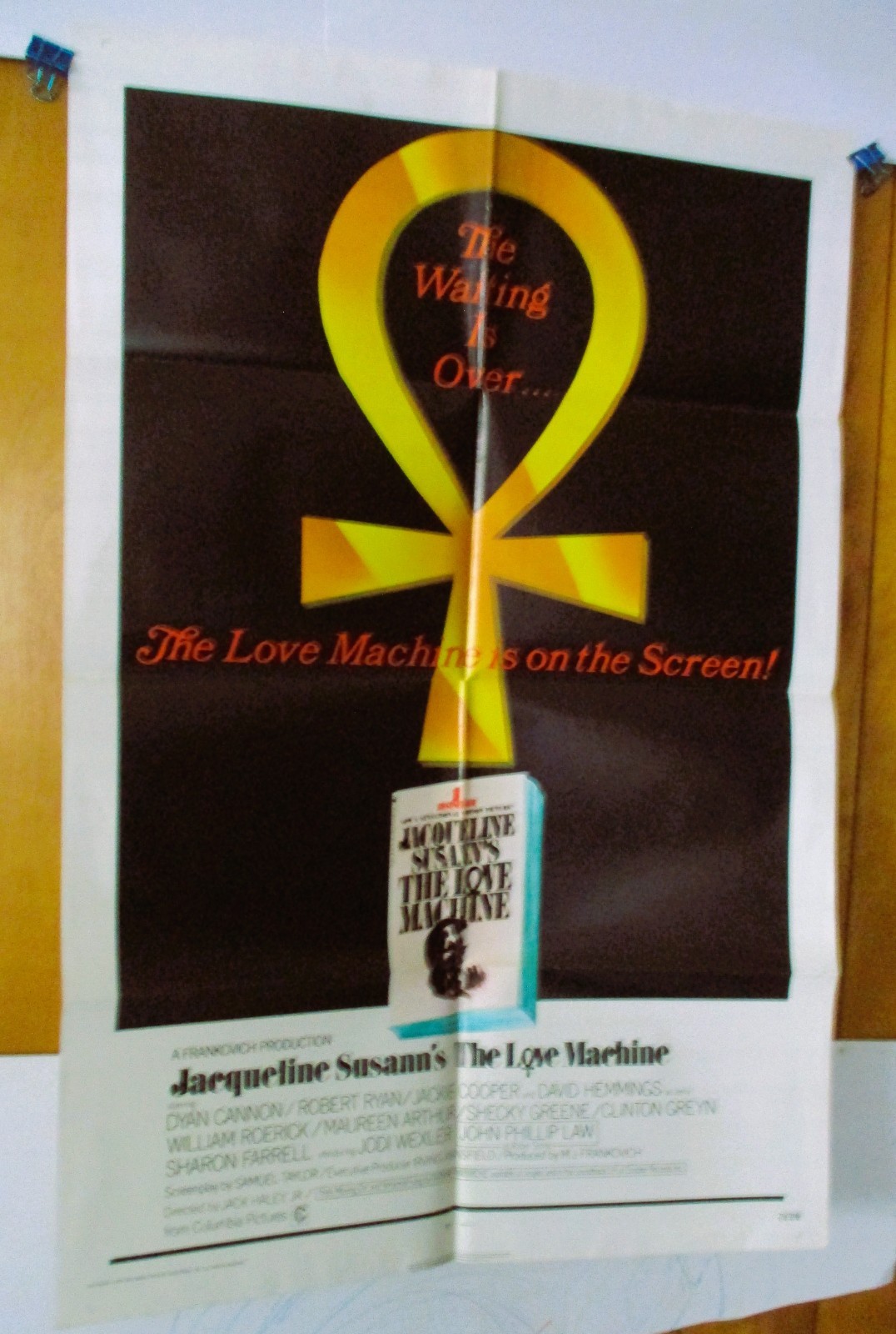 LOVE MACHINE ORIGINAL 1971 1SHT POSTER FLD DYAN CANNON EX