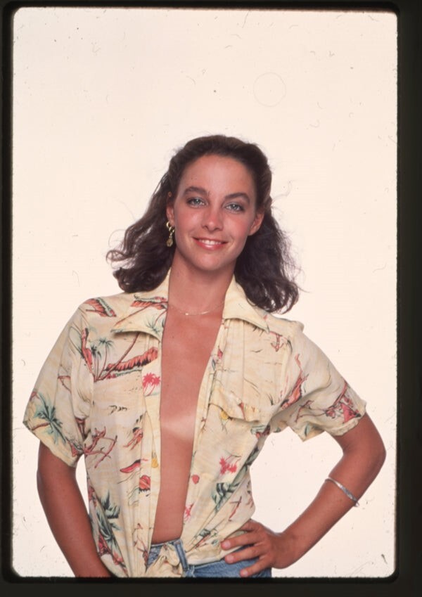 Kathleen Quinlan Risque Low Cut Blouse Photo Shoot Original 35mm Transparency
