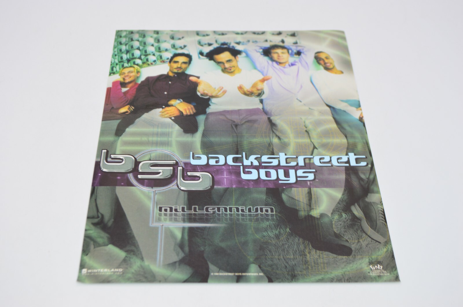 Backstreet Boys Millennium Album Tour 8×10 1999 Winterland Poster Group Photo