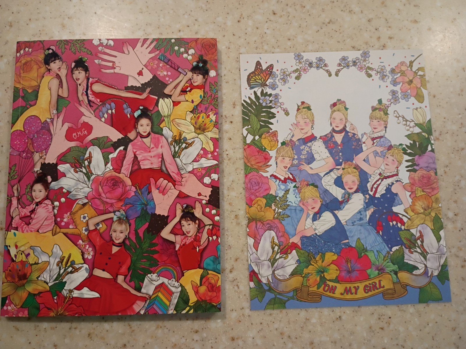 Oh My Girl, Coloring Book Album CD Coloring Page and Photocard