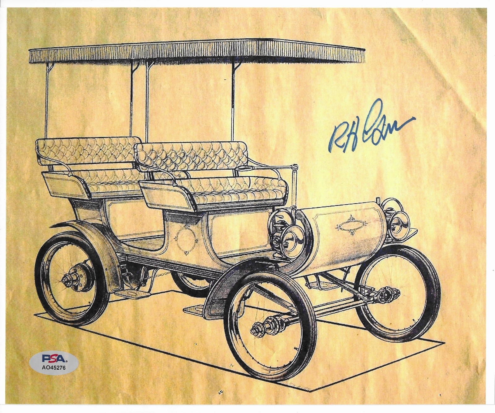 Disney Bob Gurr Signed 8×11 Poster Autographed PSA/DNA Amusement Ride Design 76