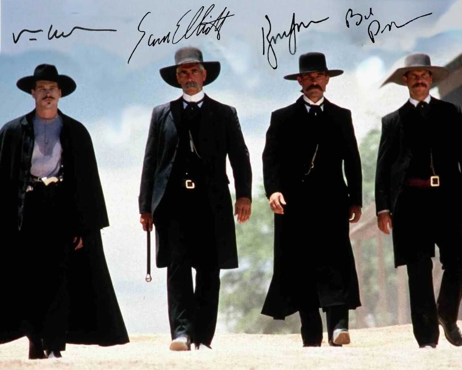 Doc Holliday Wyatt Earp Morgan And Virgil Cast Tombstone 8×10 PHOTO PRINT