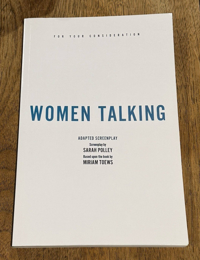 New Unread WOMEN TALKING Screenplay Sarah Polley OSCAR WINNING Script PB Book