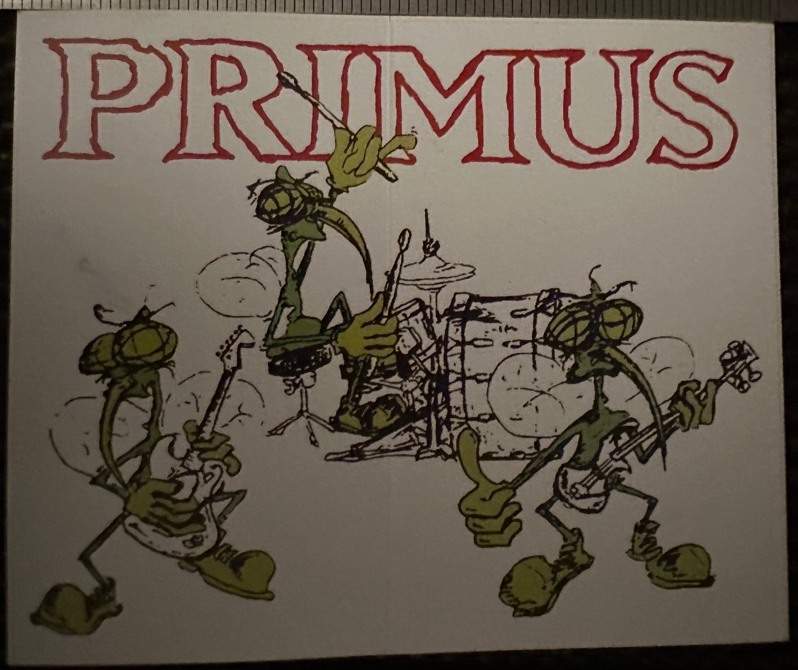 Primus Sticker Frizzle Fry Band Logo Les Claypool Green Red Black White