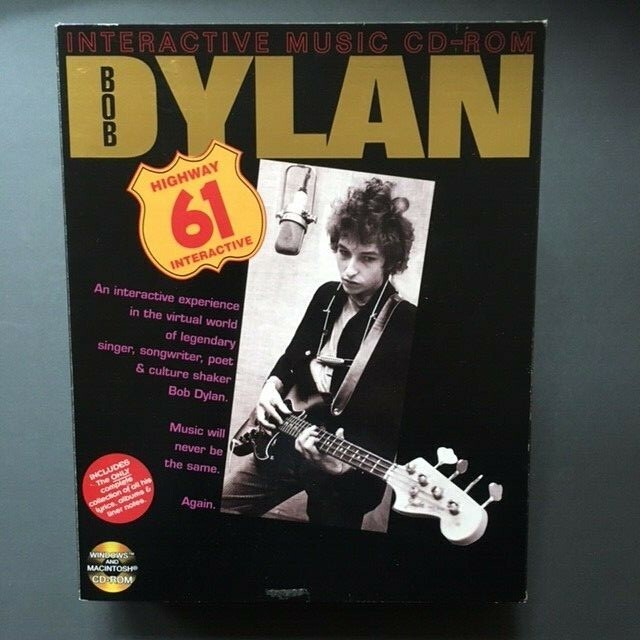 1995 BOB DYLAN INTERACTIVE MUSIC CD-ROM INCLUDES LYRICS ALBUMS LINEAR NOTES L@@K