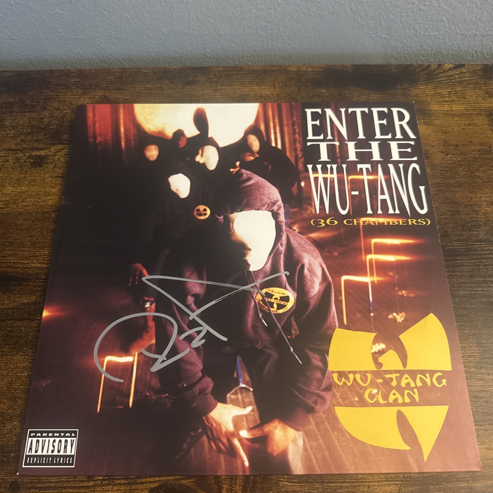 RZA SIGNED WU-TANG CLAN ENTER THE 36 CHAMBERS ALBUM VINYL RECORD BECKETT COA