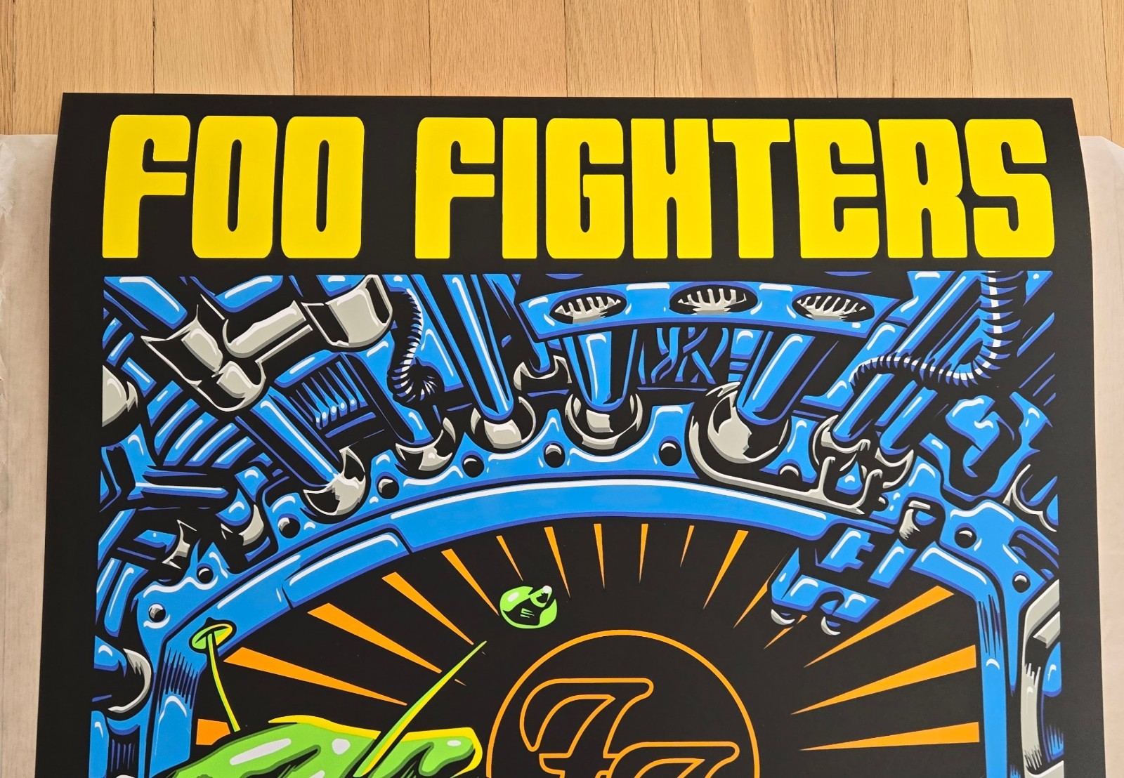 FOO FIGHTERS Poster Wrigley Field Chicago 2015 TAZ Jim Evans Numbered /500 Print