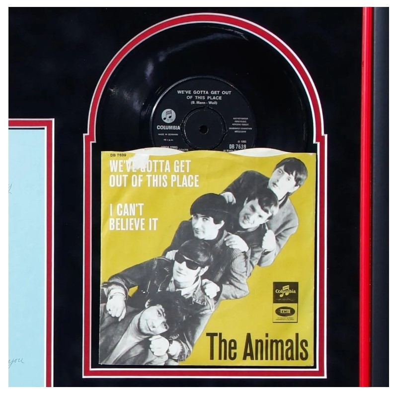 The Animals Handwritten Lyrics Signed Eric Burdon We Gotta Get Out Of This Place