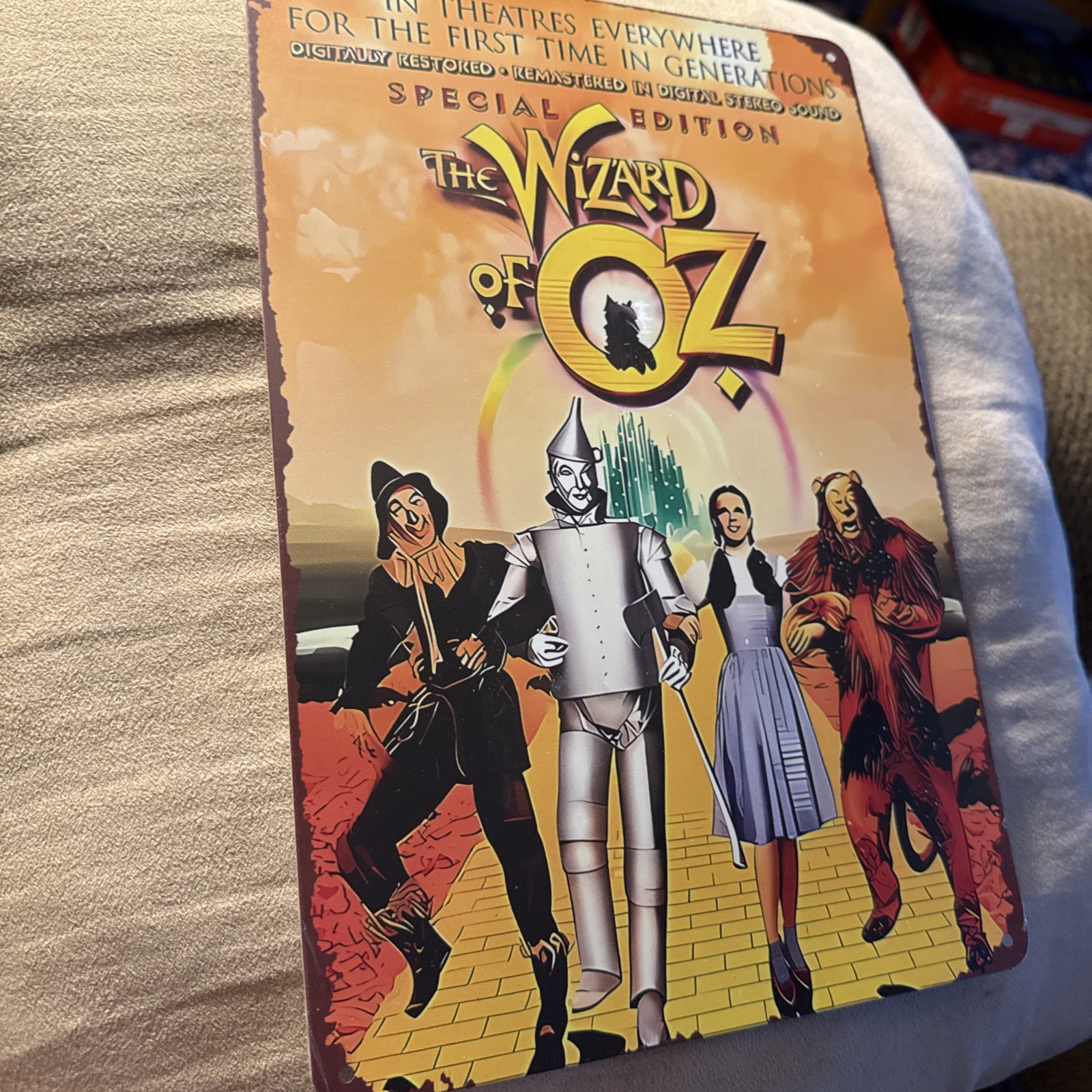 Reproduction Of Theater Introduction Of The “Wizard Of Oz” Metal Tin 11.8”x7.9”