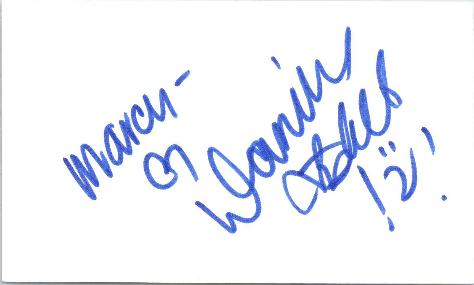 Danielle Fishel Signed 3×5 Index Card Autographed Boy Meets World To Marcy