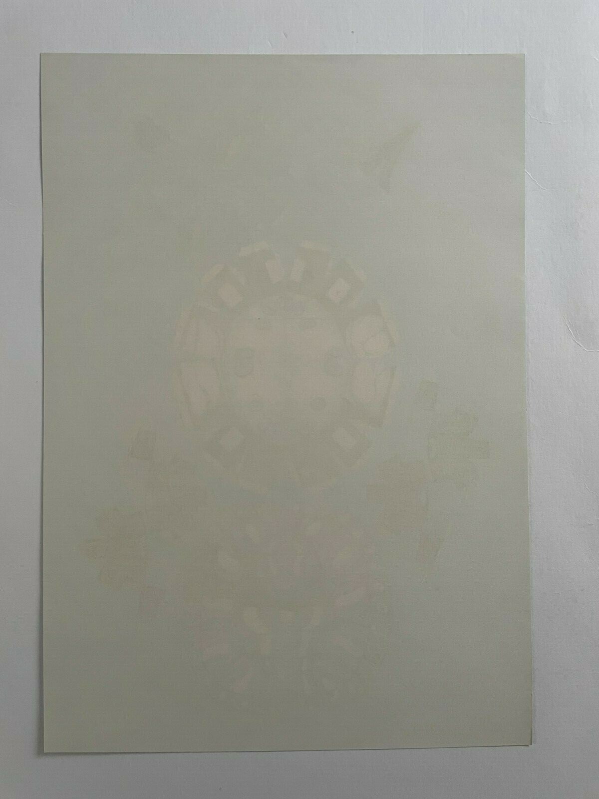 1st Printing 1967 Berkeley Bonaparte Turtles Cut and Assemble Poster AOR FD BG