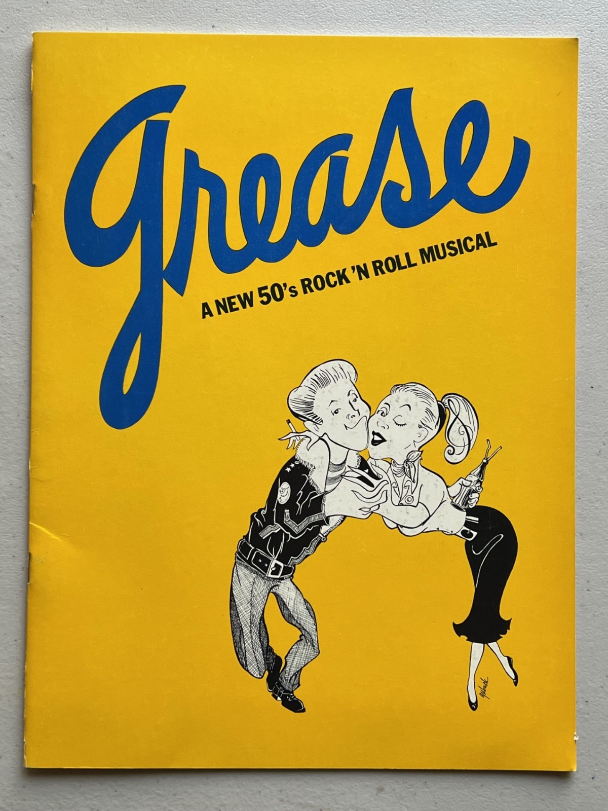 Grease 1972 Musical Theatre Program Jim Jacobs Warren Casey Patricia Birch