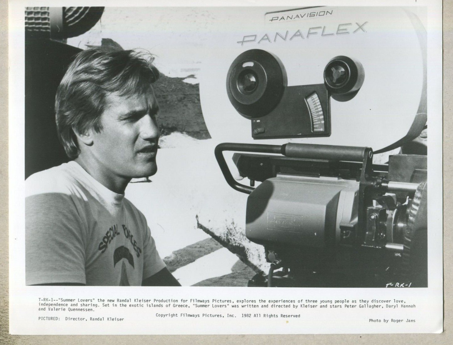Randal Kleiser: Filmways Pictures ‘ Summer Lovers’ 1982 promo press photo GN2
