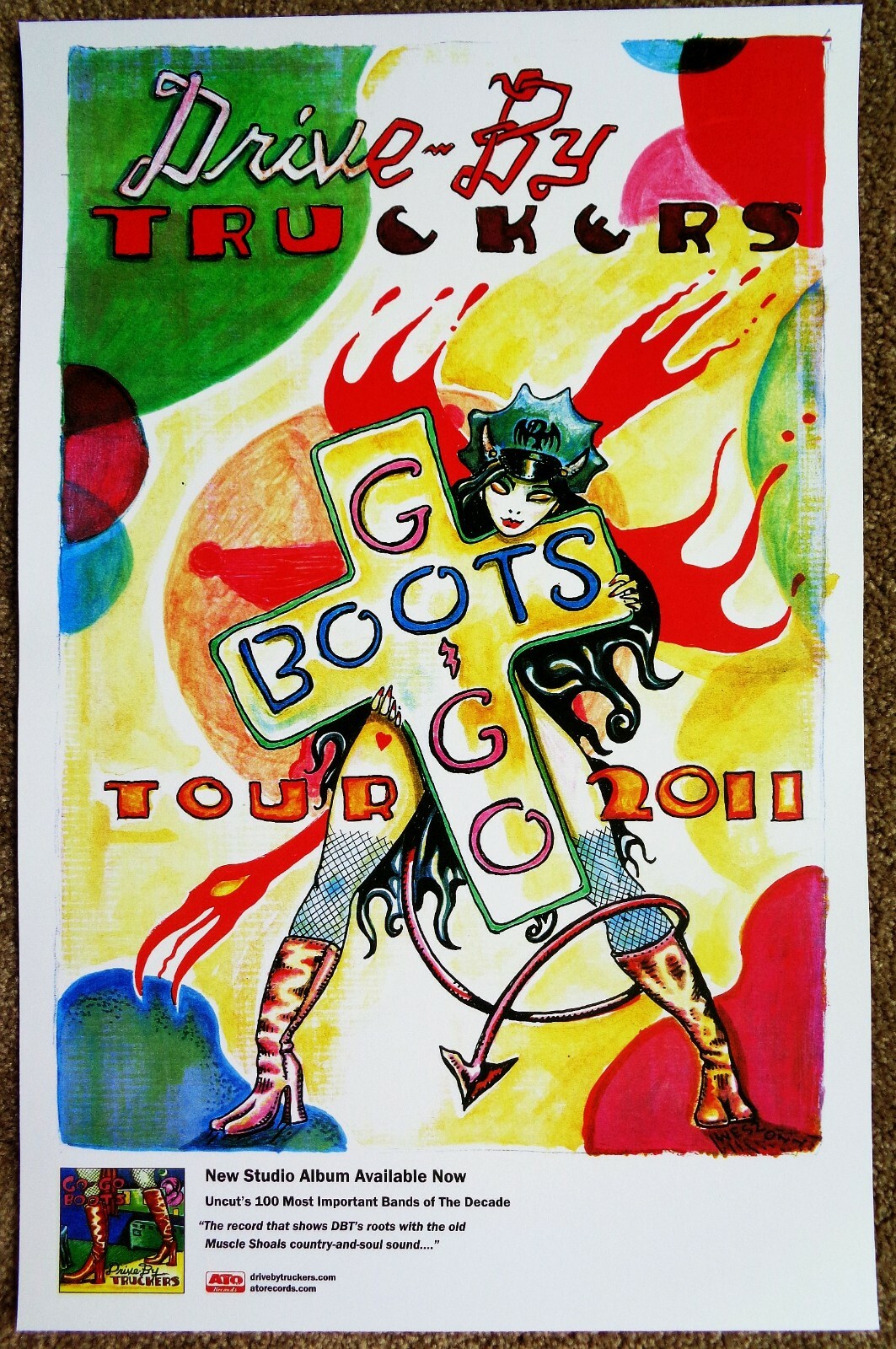 DRIVE-BY TRUCKERS Go-Go Boots POSTER 11×17 DRIVE BY