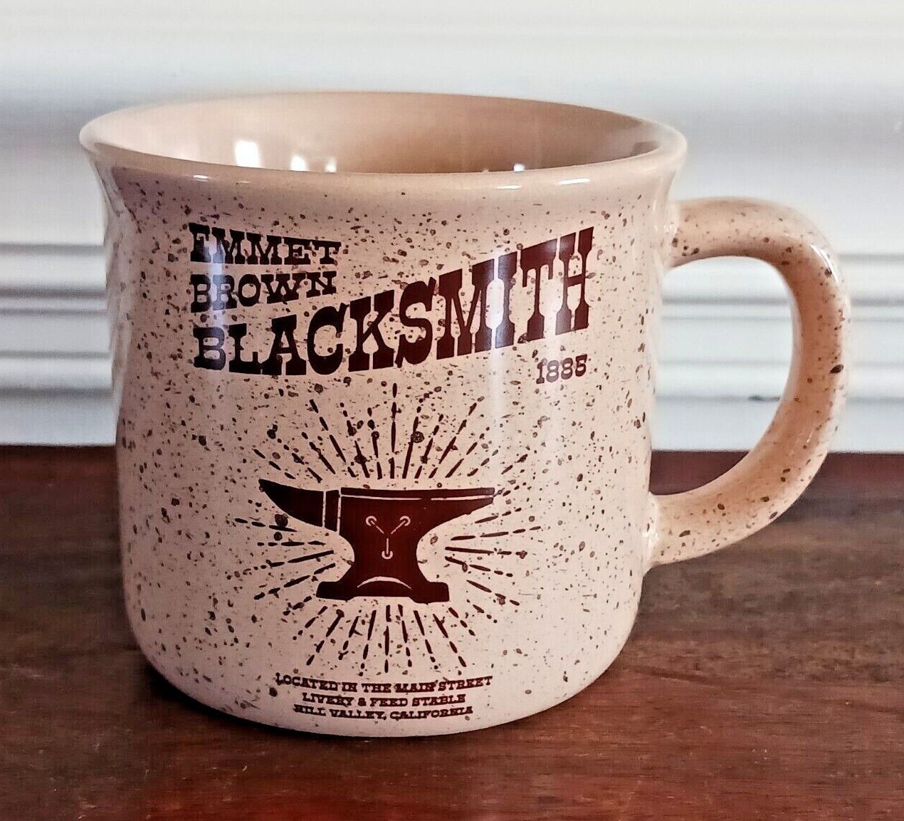 Back to the Future 3 Mug Doc Emmet Brown Blacksmith Loot Crate DX Hill Valley