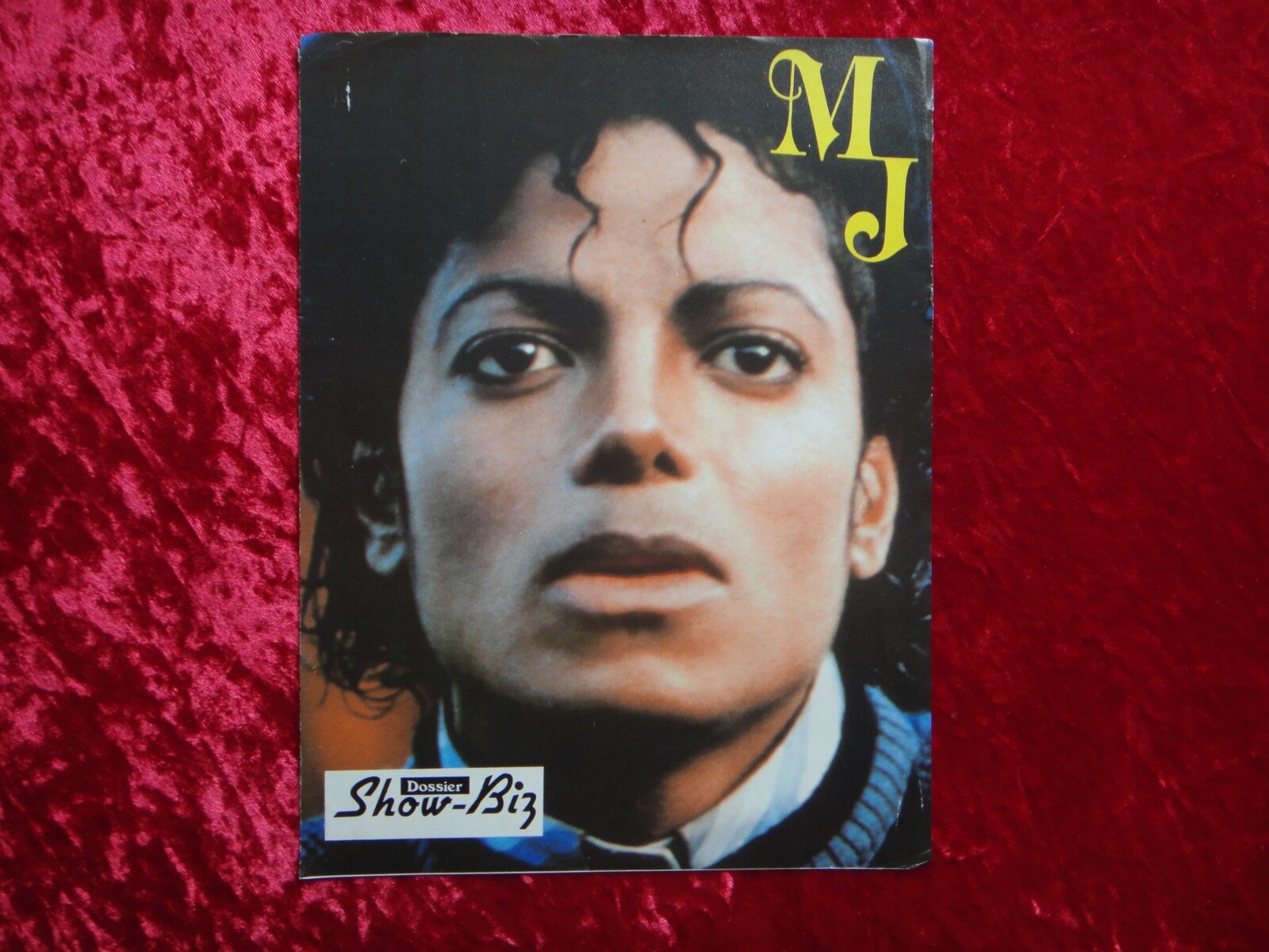 MICHAEL JACKSON “NOSE” VINTAGE MAGAZINE PAGE / PHOTO MINI POSTER 1984 ShowBiz
