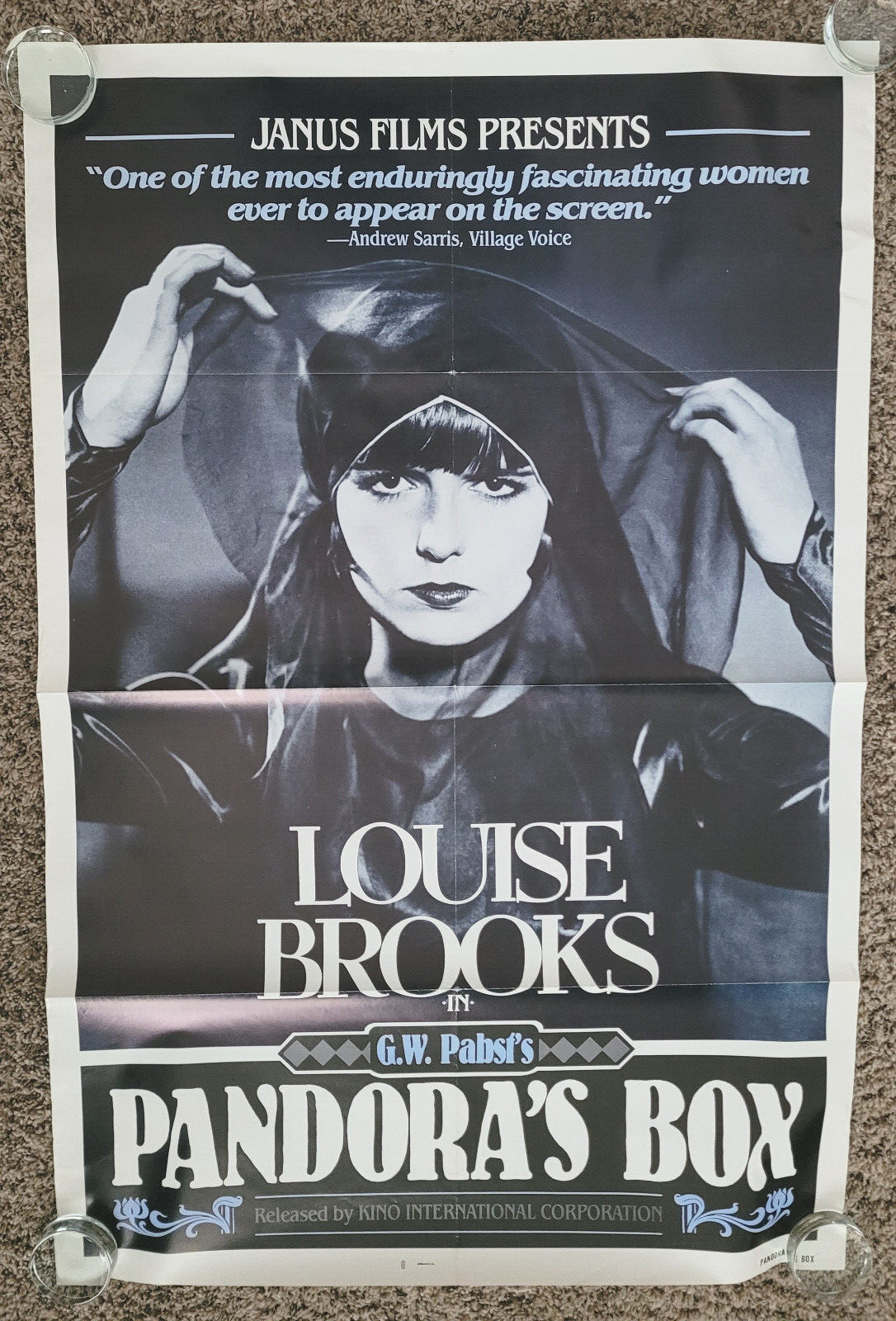 Pandora’s Box Poster 1 Sheet Re-Release Kino Louise Brooks