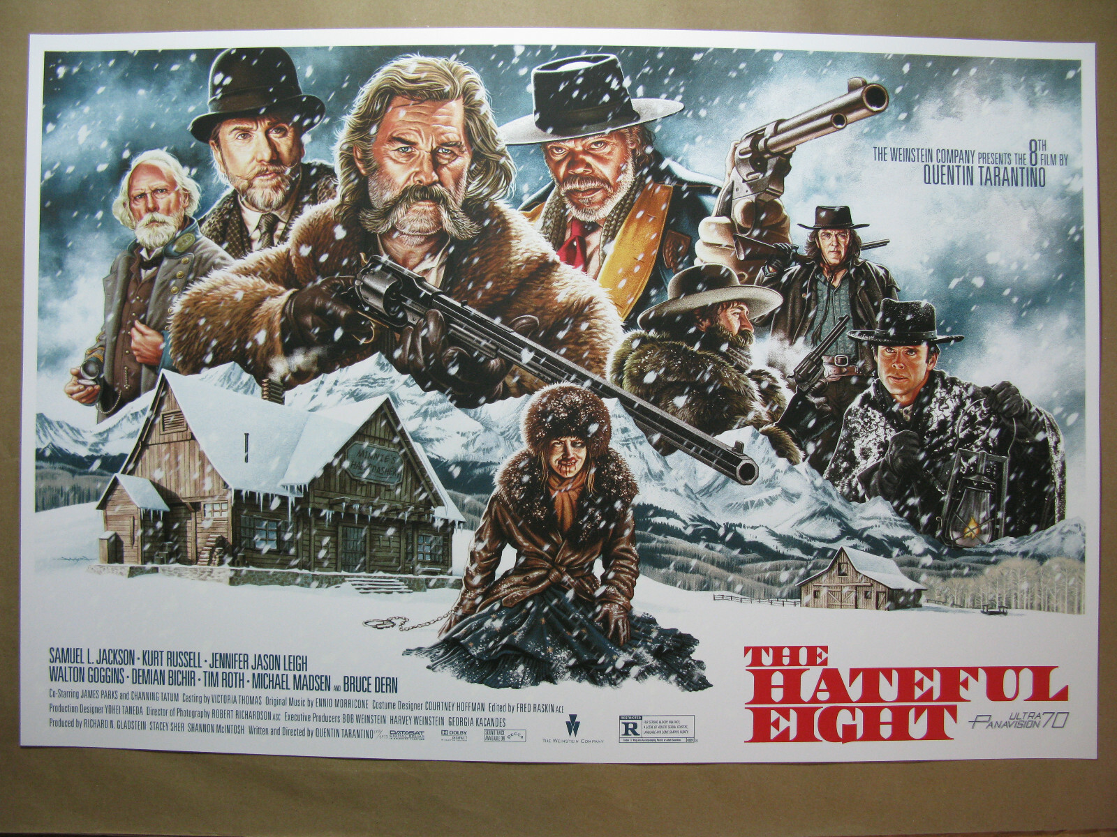 Jason Edmiston Quentin Taratino’s The Hateful Eight Mondo Screen Print