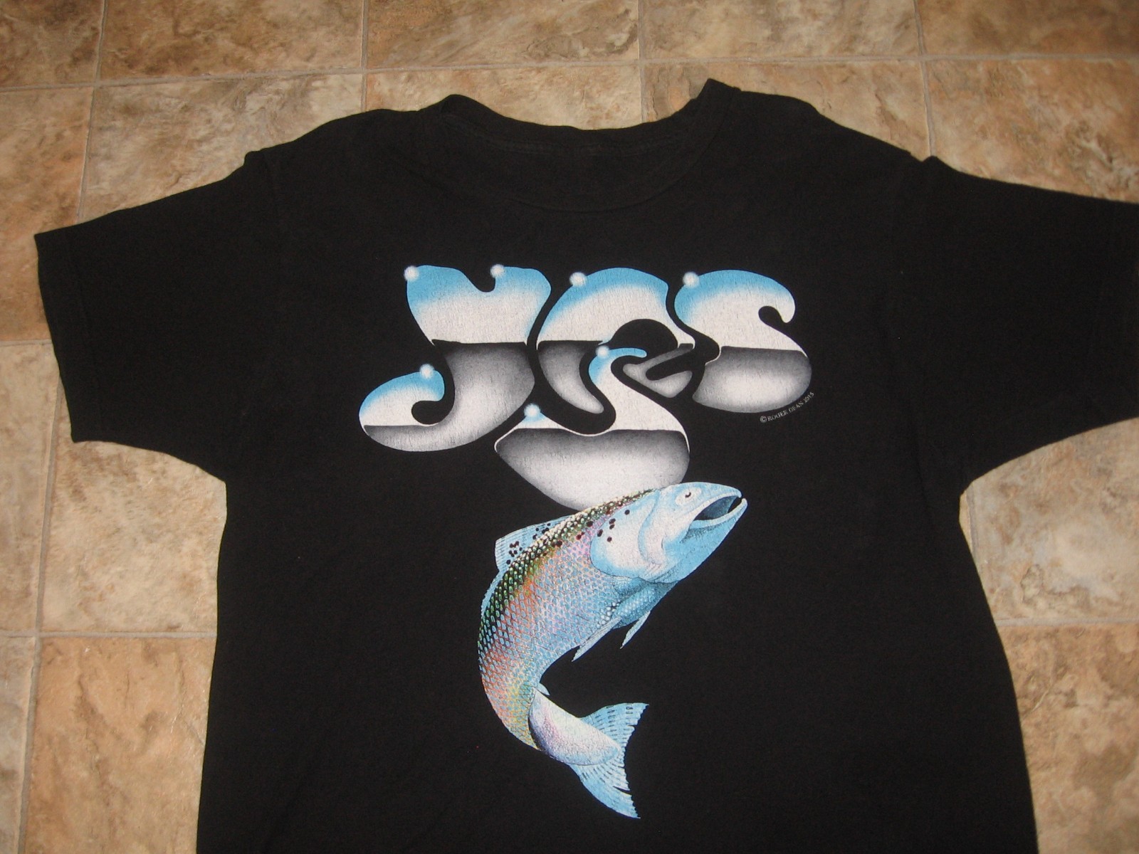 YES 2015 SUMMER NORTY AMERICA CONCERT TOUR BLACK T-SHIRT MEN’S LARGE