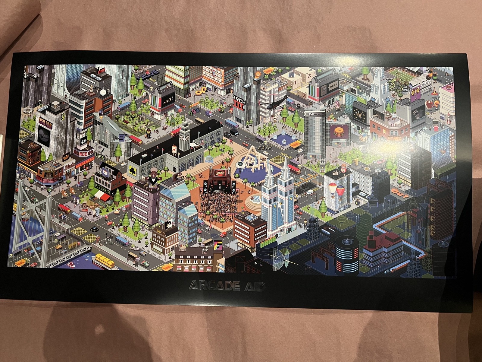 ARCADE AID Poster from TRON Legacy “Flynn Lives” ARG Event (AP) VERY RARE