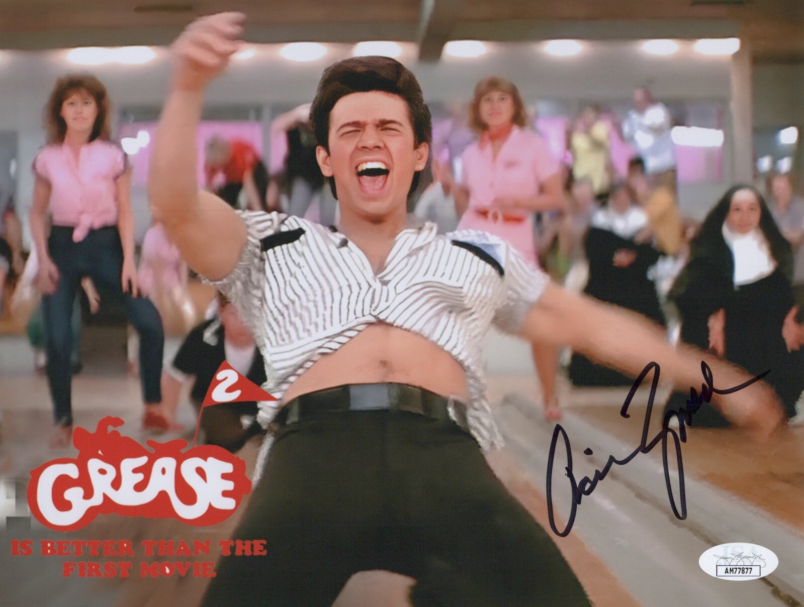 ADRIAN ZMED Signed GREASE 2 8×10 Photo AUTHENTIC Nogorelli Autograph JSA COA