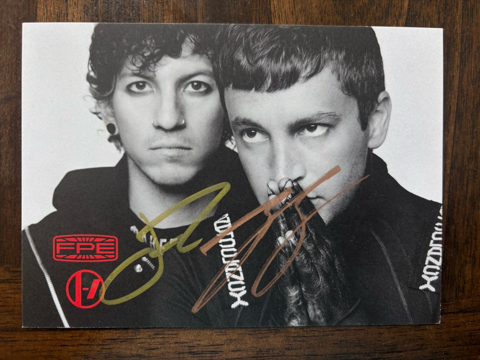 Twenty One Pilots Autographed FPE Postcard