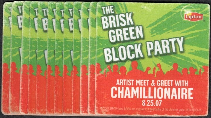 Chamillionaire Backstage Pass – Wholesale Set of 12 – 2007 Cloth Passes