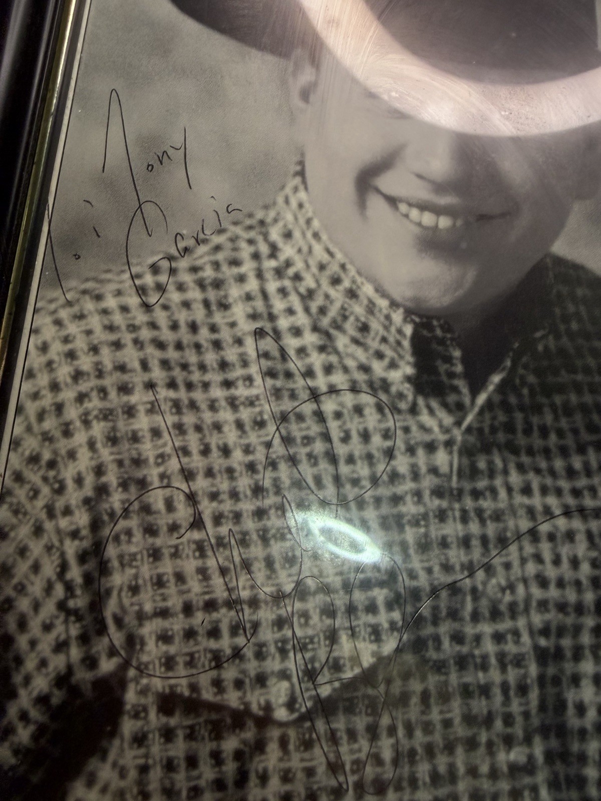 Framed Signed Promotional Poster w/ Inscription “To Tony, Gracias”