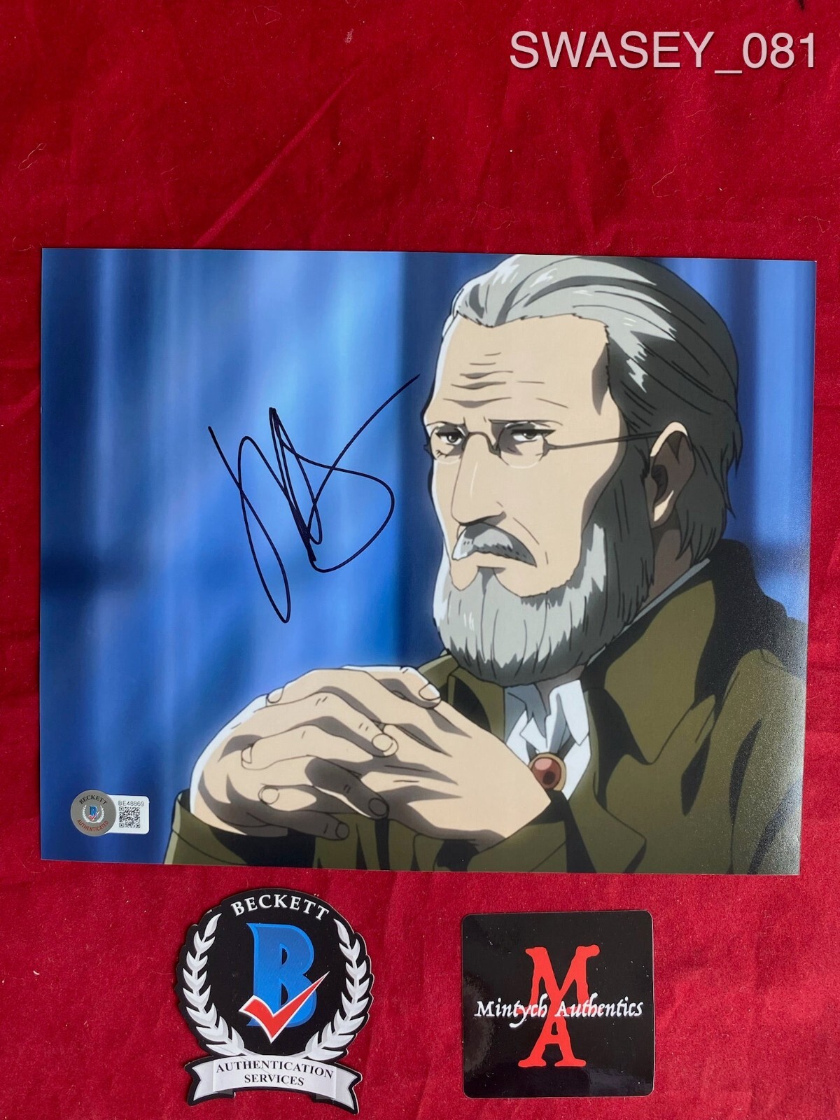 JOHN SWASEY AUTOGRAPHED SIGNED 8×10 PHOTO! ATTACK ON TITAN! BECKETT COA! ANIME!