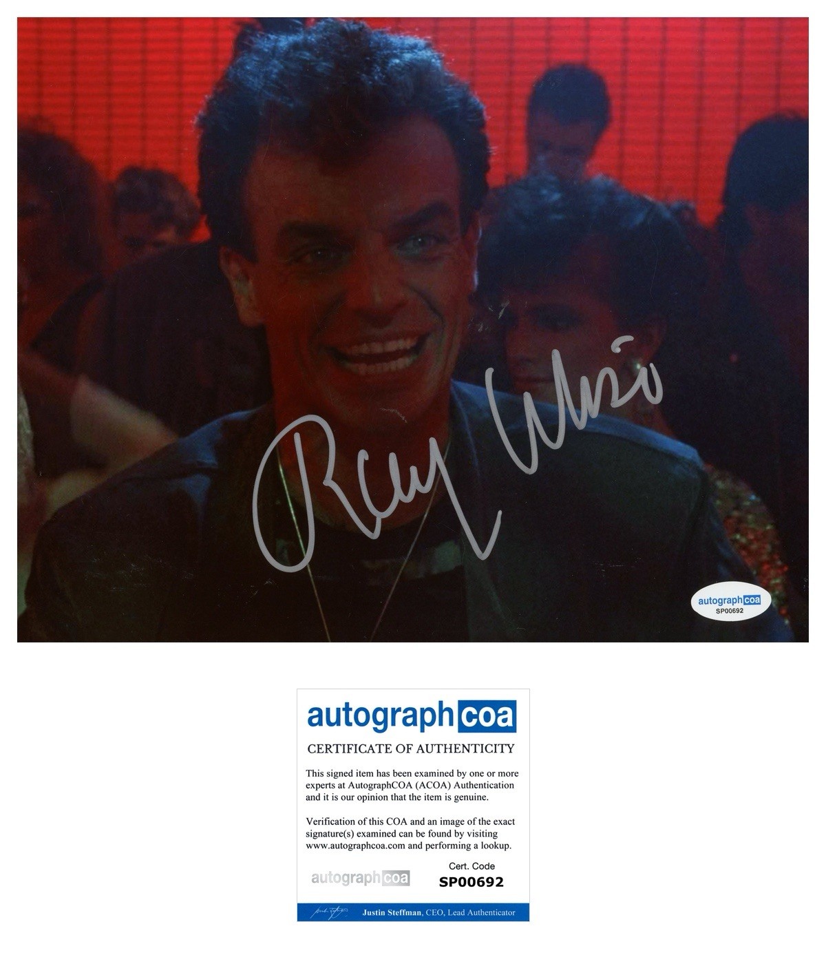 RAY WISE SIGNED 8X10 PHOTOGRAPH ROBOCOP LEON C. NASH ACOA