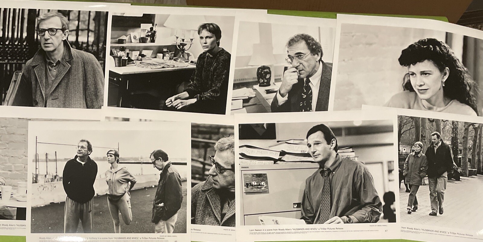 HUSBANDS AND WIVES 1992 MOVIE PRESS KIT W/ 9 PHOTOS WOODY ALLEN MIA FARROW