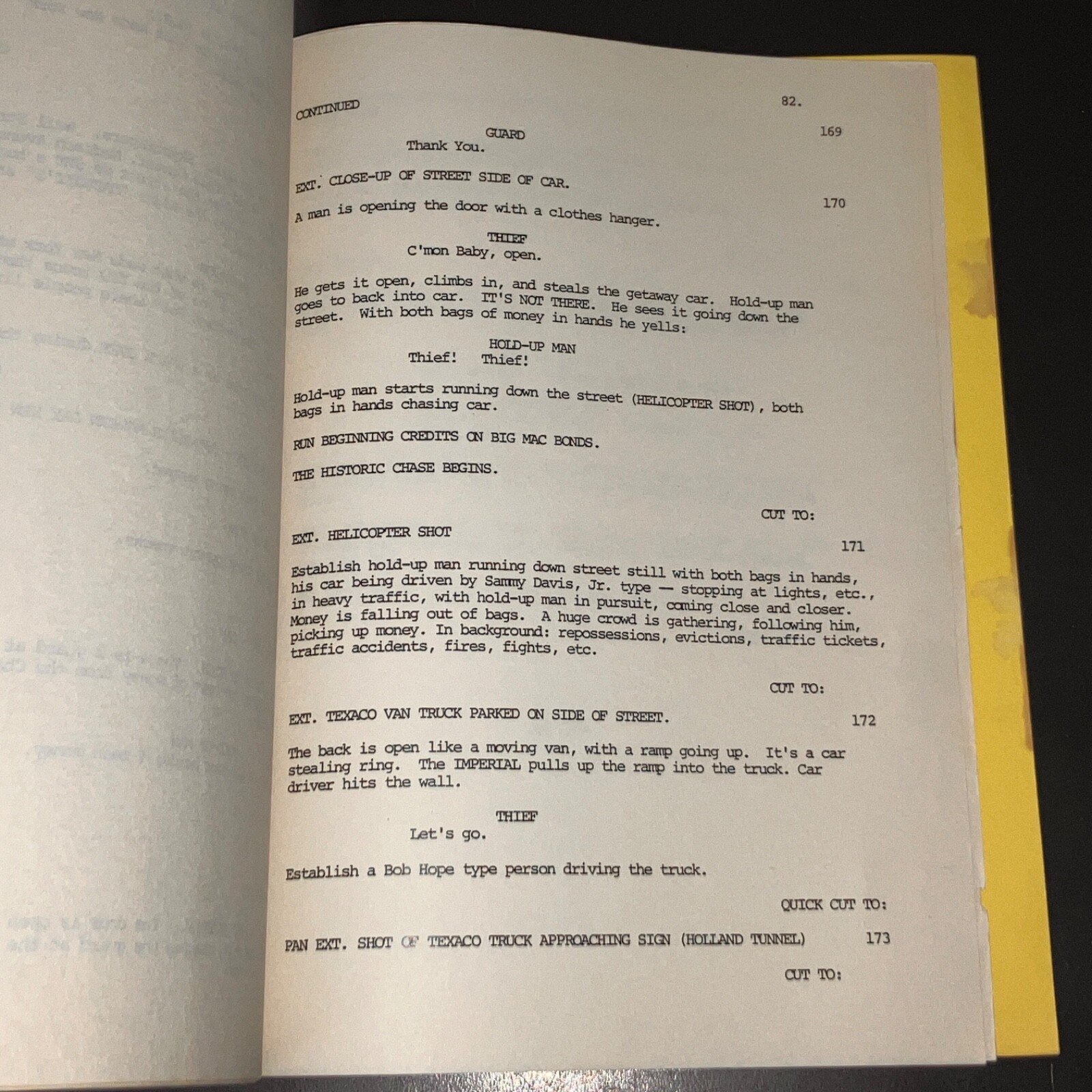 WIG WAM ON 42ND ST Redd Foxx Sammy Davis Jr Hollywood Script Letter COA