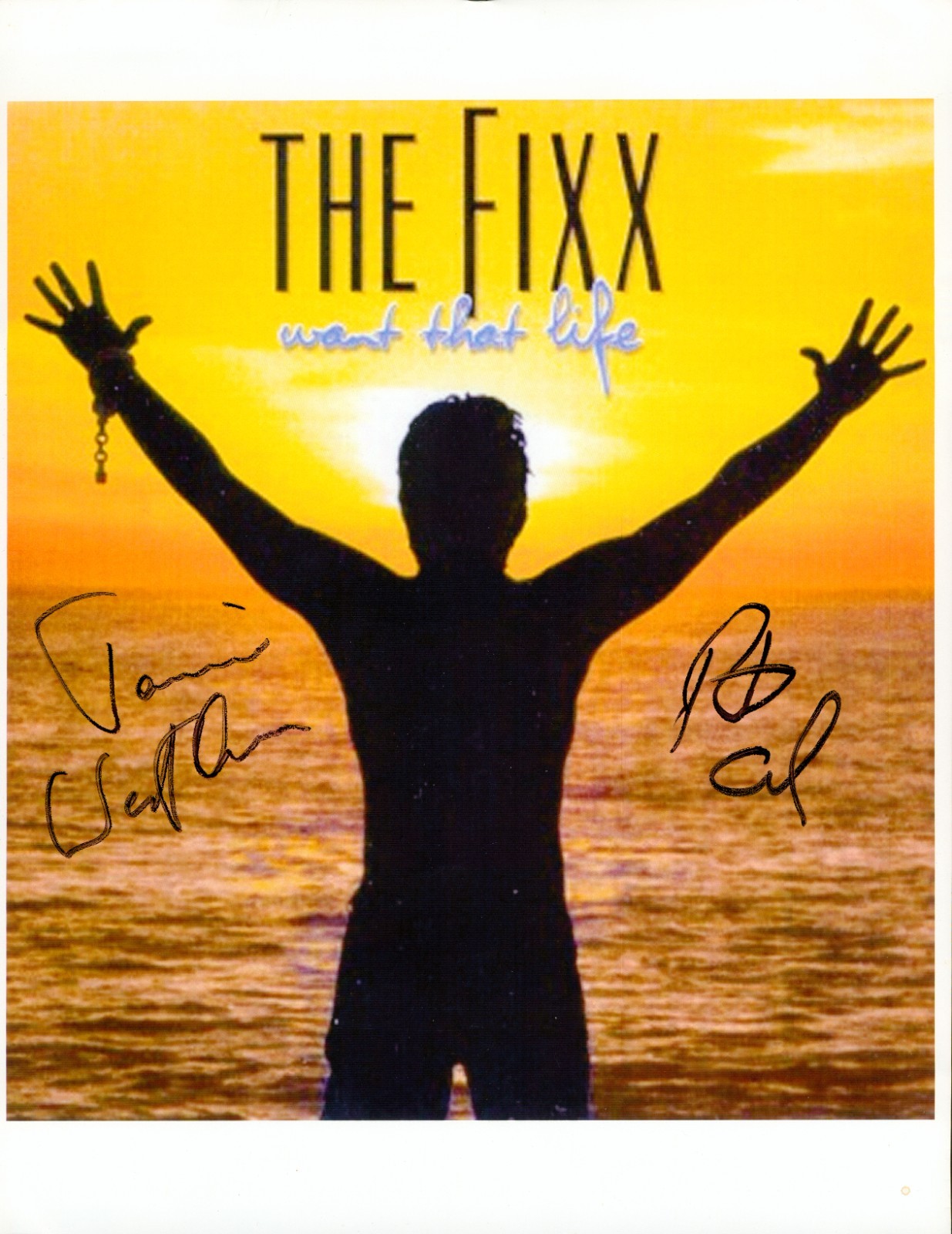 The Fixx SIGNED Photo 8.5 x 11