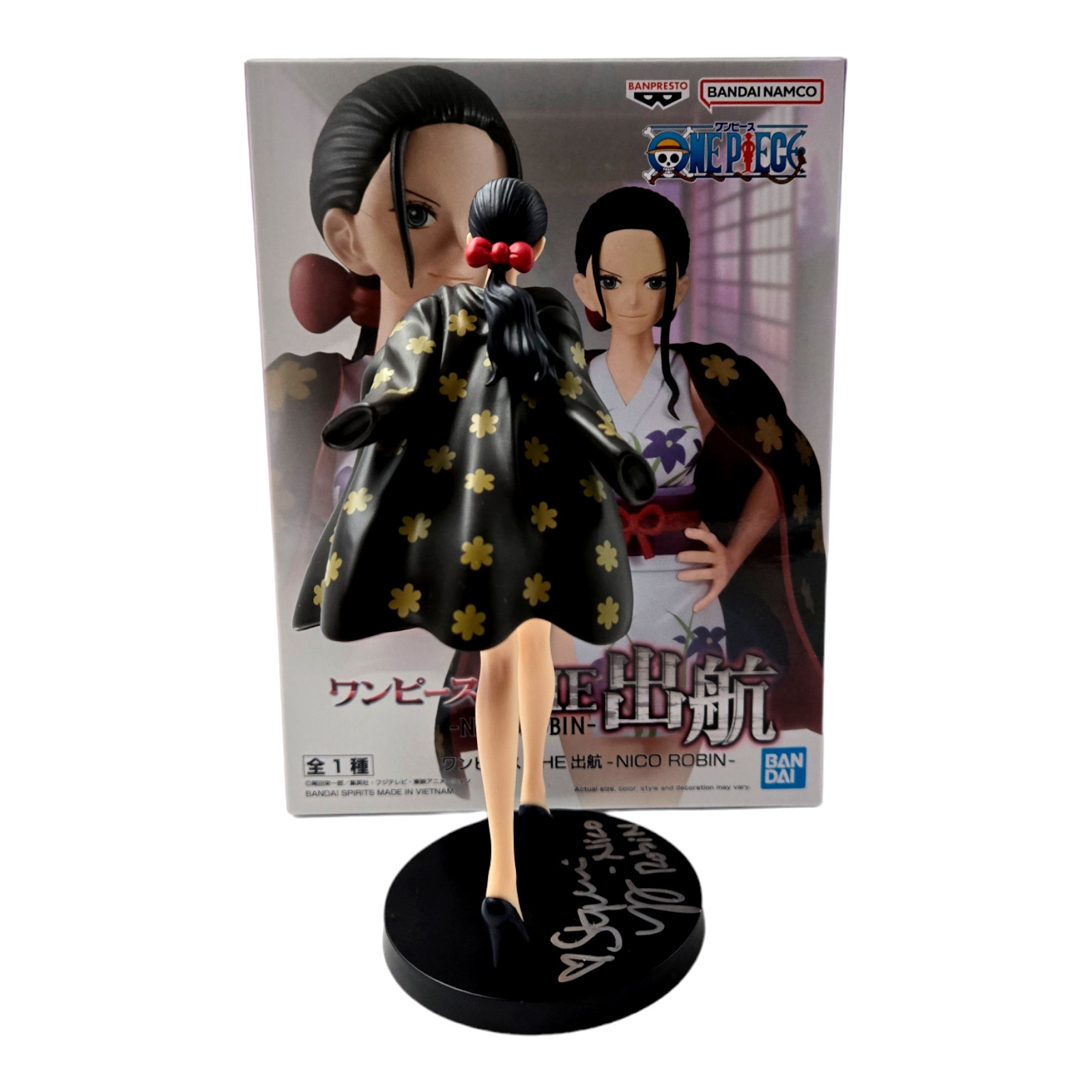 Nico Robin Signed Figure One Piece Autograph Stephanie Young Banpresto JSA COA