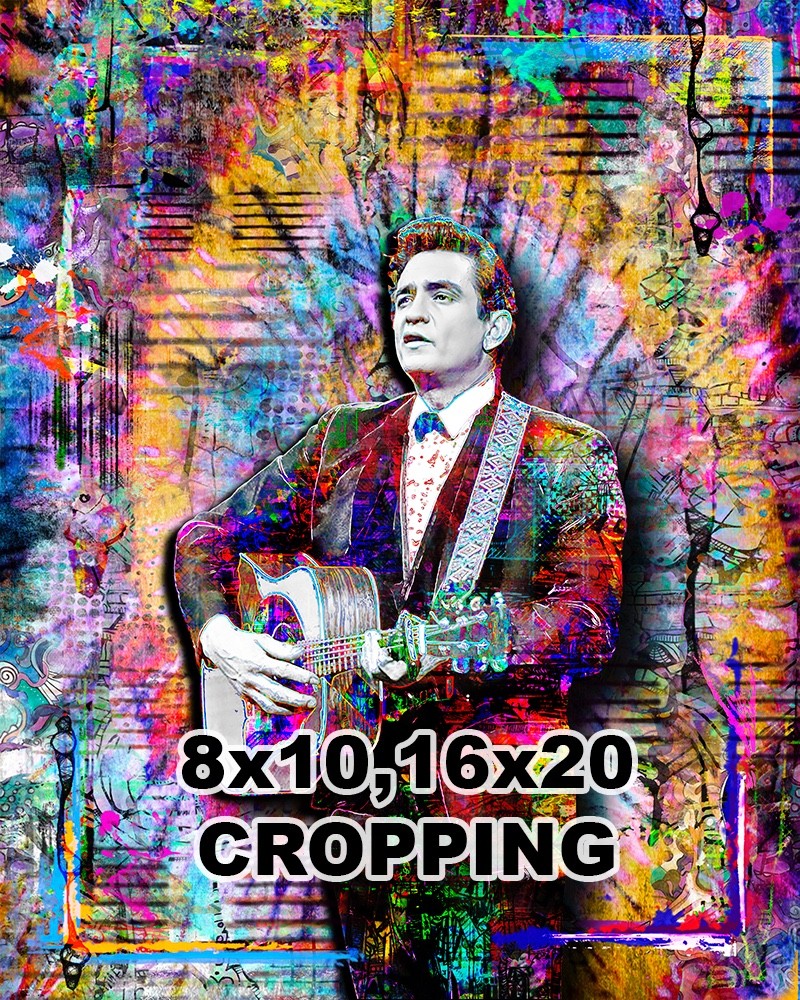 JOHNNY CASH 8x12inch Poster Johnny Cash Tribute Print Free Shipping US