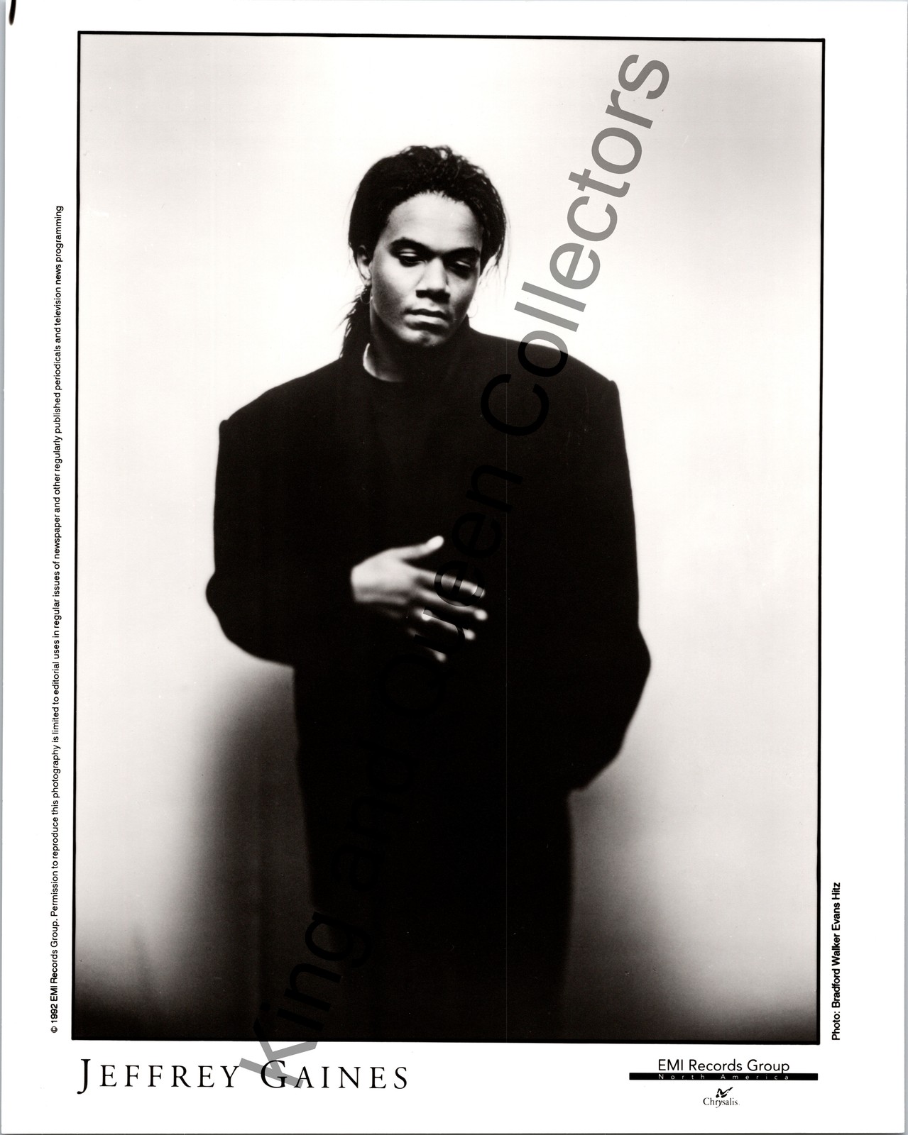 Jeffrey Gaines 1992 Original Vintage EMI Records Group (Chrysalis) Press Photo