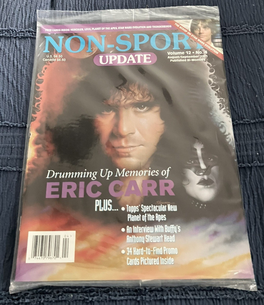 ERIC CARR Non-Sport Update TRADING CARD Magazine SEALED New In Bag! KISS Bargain