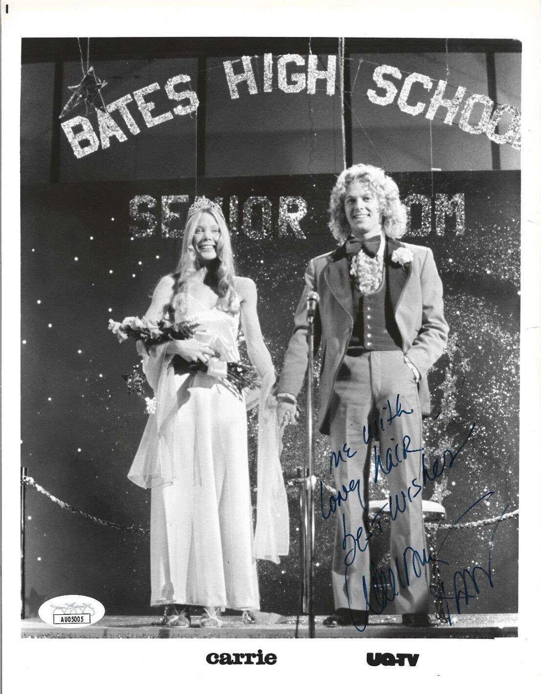 William Katt REAL hand SIGNED Carrie Movie Promo Photo JSA COA w/ inscription