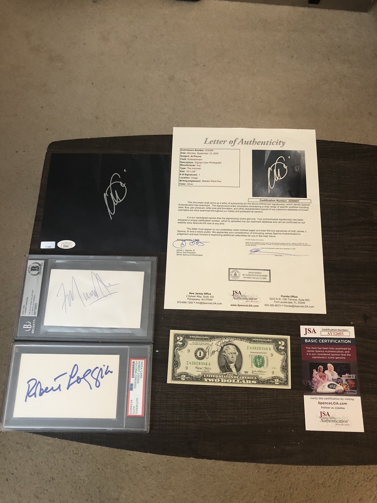 Scarface Cast Signed Items(JSA BAS)