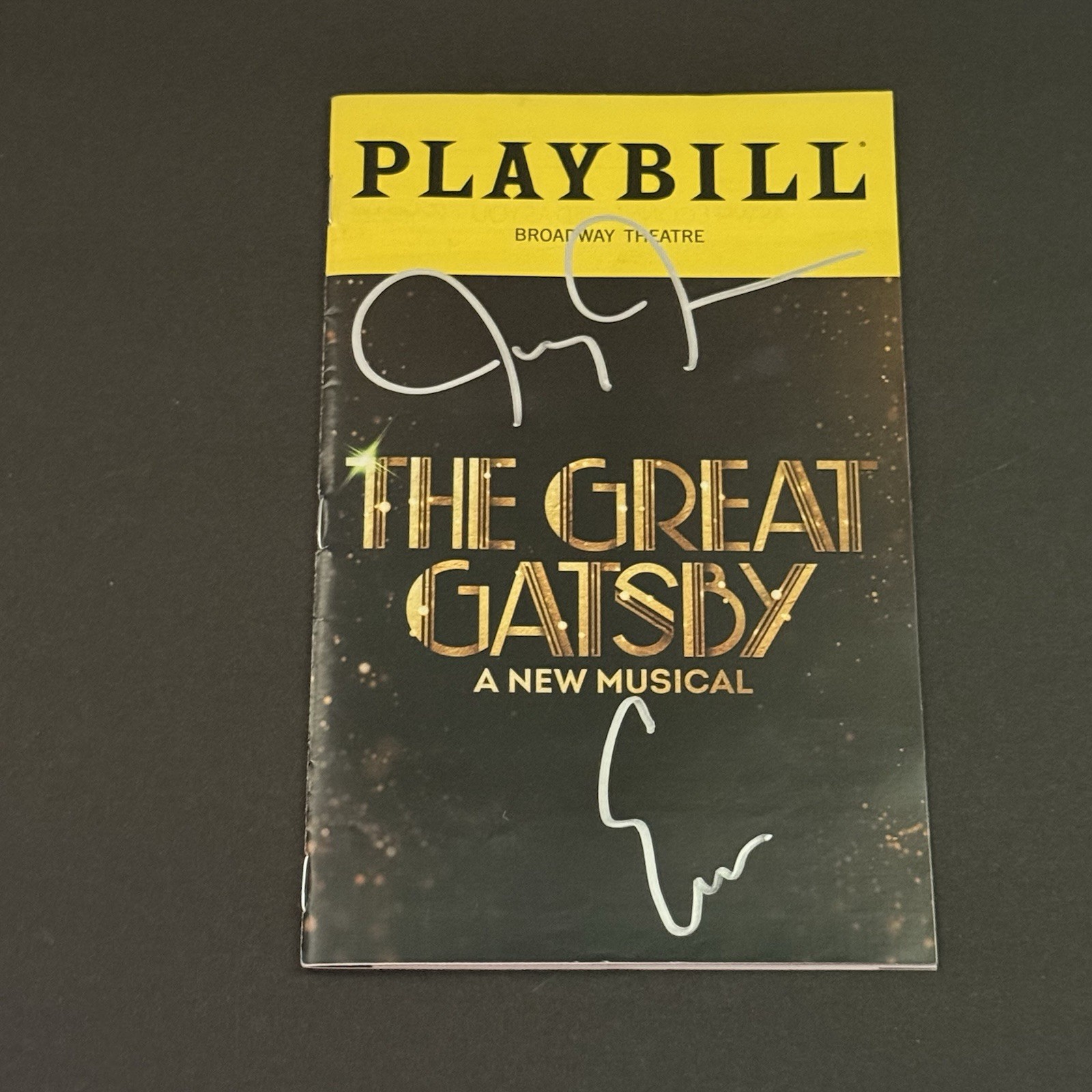 Jeremy Jordan & Eva Noblezada Signed The Great Gatsby Broadway Playbill A