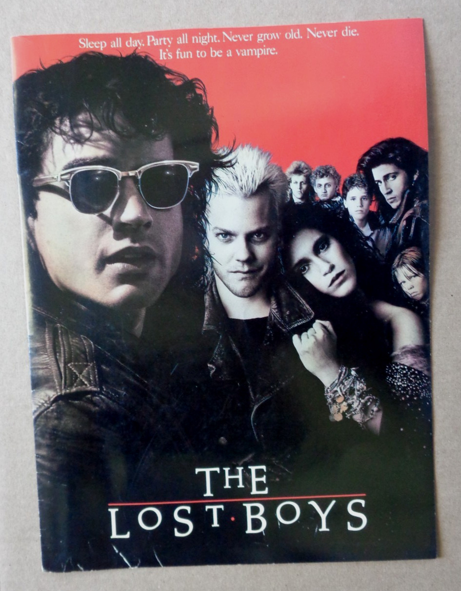 The Lost Boys 1987 Premiere Program Credit Sheet Jason Patric Kiefer Sutherland