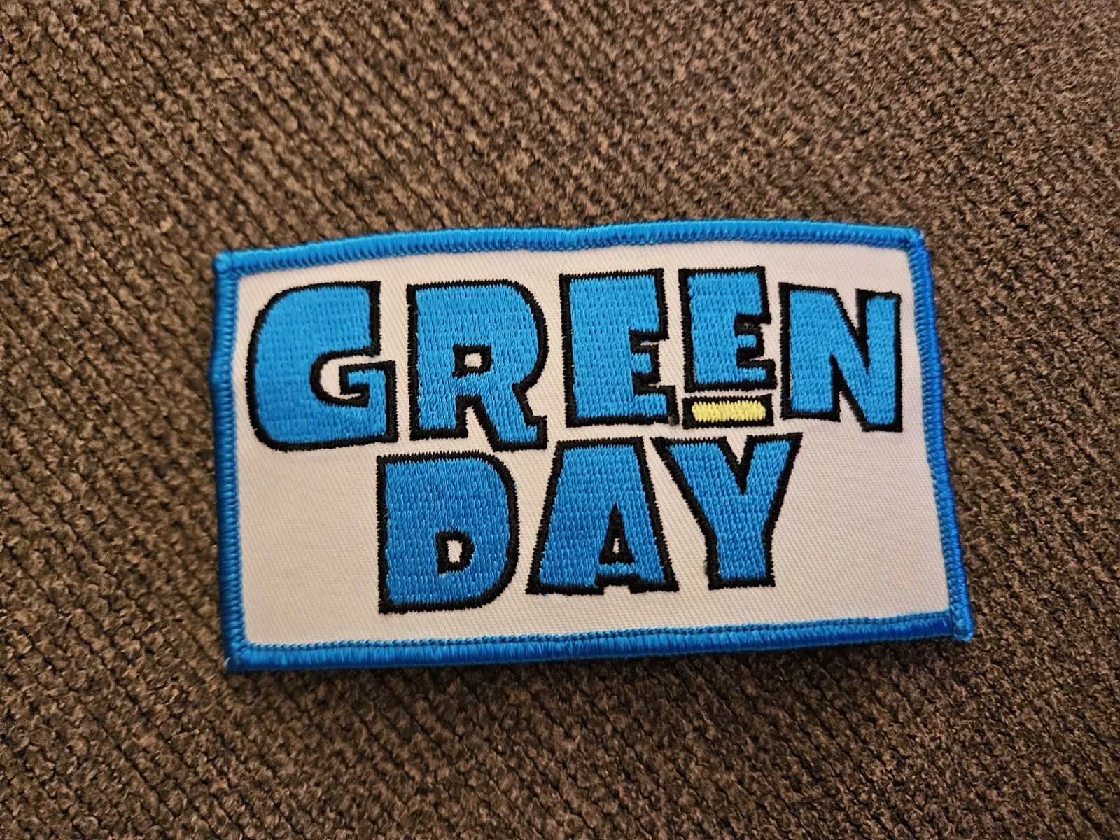 GREEN DAY Rock Band ’90s Concert Merch Patch Collectible Blue Cartoon New RARE🤘